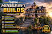 build minecraft castle, villages, base, hubs, spawns, house