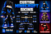 create custom minecraft skins, HD skins and unique character skins