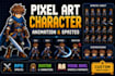 do pixel art character rpg sprite animation pixel illustration pixel tileset map