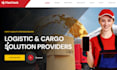 design wix courier website delivery service logistics booking website