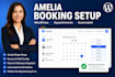 install amelia booking plugin and create an appointment booking website