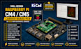 design raspberry pi cm4 cm5 carrier board pcb in kicad with schematic, gerbers