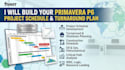 build your primavera p6 project schedule