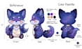 design custom plush reference sheet tech pack stuffed animal ych concept