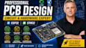 esp32 pcb design, circuit schematics layout, 3d design, pcb layout stm32 bom,iot