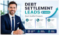 generate debt settlement leads debt relief  consolidation leads meta ads setup