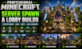 build a custom minecraft server spawn, lobby, hub, and maps