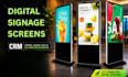 setup and design  CRM  dashboards for digital signage screens