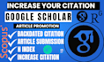 increase google scholar citation visibility