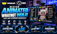 design animated whatnot overlay and obs stream graphics