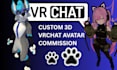 create 3d anime vrchat avatar vrc avatar nsfw 3d model vrchat fursona