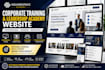 build squarespace corporate training website leadership academic website