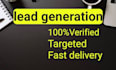 provide verified b2b lead generation and contact lists