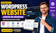 design or redesign wordpress website with elementor pro divi website development