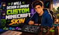 design a unique custom minecraft skin for you