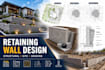do retaining wall design, drainage plan, beam, slab, deck structural engineer