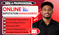 do online reputation management ORM and implementing reverse SEO