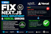 fix next js build, deployment, typescript and vercel errors