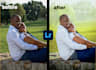 wedding photo editing and retouching in lightroom