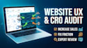 do a website UX audit and cro audit to boost sales
