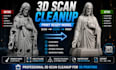 clean up and repair your 3d scanned model for 3d printing