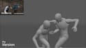 create realistic 3d action and combat character animation