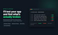 do manual QA testing, functional and regression testing for your app