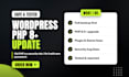 update wordpress PHP to 8 or newer, fix broken plugin, theme and security bugs