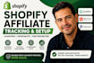 setup shopify affiliates program with goaffpro uppromote and tracking