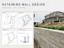 do retaining wall design, drainage plan, beam slab deck structural engineer
