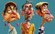 draw artistic cartoon caricatures