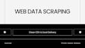 scrape web data and deliver a clean organized dataset