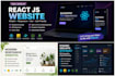 develop a responsive react js website