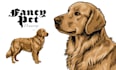 create a premium pet illustration for luxury pet owners