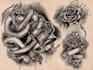 create an artistic tattoo design with custom details