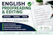 english proofreading and editing