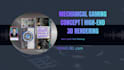 design futuristic 3d gaming mobile concept and mechanical mockups