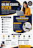 design a professional online course flyer