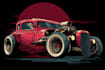create racing illustration for t shirt design