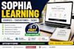 complete sophia learning courses, touchstones and tasks quickly