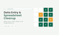 do accurate data entry and spreadsheet cleanup