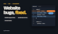 fix bugs in your HTML, CSS, javascript or ai built website