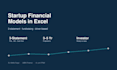 build a startup financial model and fundraising model in excel