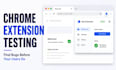 manually test your chrome extension