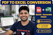 convert image to excel, jpg to excel with hundred accuracy