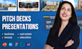 design a professional pitch deck presentation