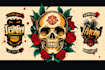 design a detailed artistic tattoo concept with element