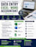 data entry, microsoft word, excel, content writter