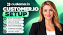 setup customer io email automation lifecycle email customer io saas onboarding