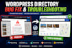 fix and troubleshoot your wordpress directory website